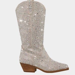 ✨NWOT BETSY JOHNSON Dalas RHINESTONE Boots